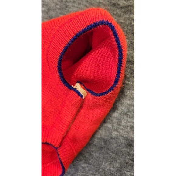 All-Star 18 Month A Little Angel Knit Sweater One Piece Red Blue Vintage - Picture 11 of 13